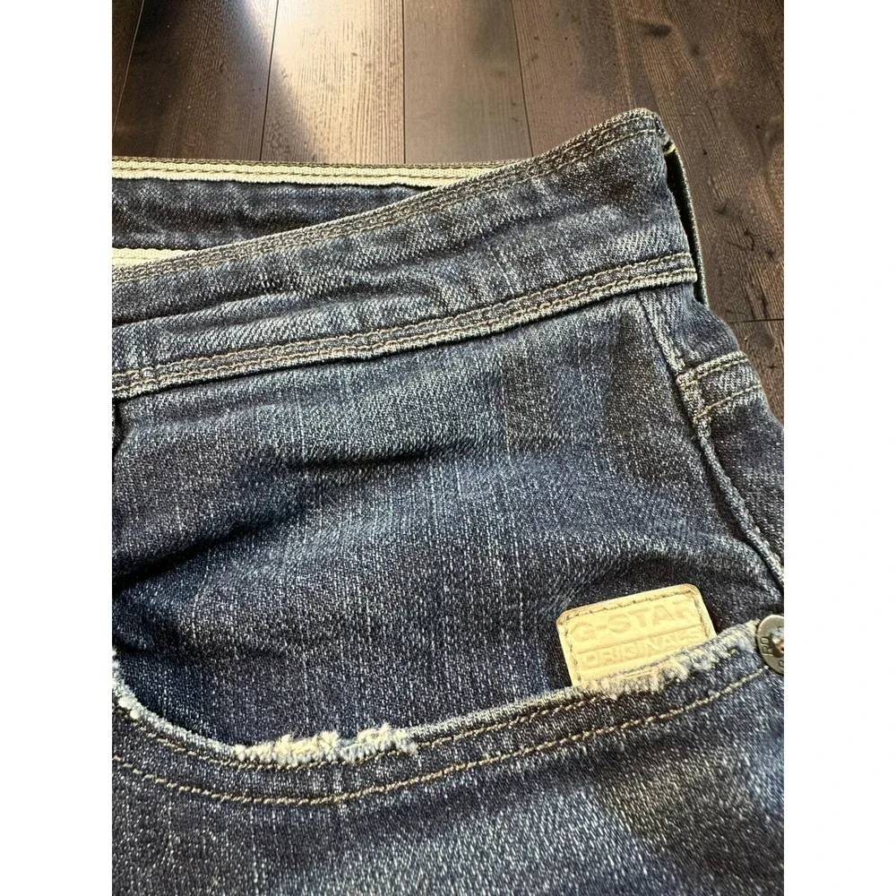 G-Star Raw Kilcot Jeans Mens 36 Blue Straight Tapered Denim Sustainable Casual